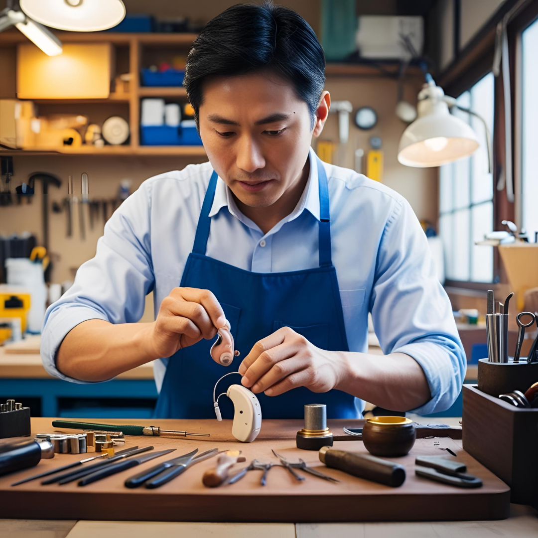 補聴器の電池交換・消耗品販売のイメージ